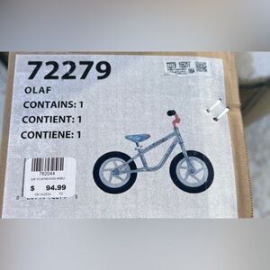 Kids Balance Bike - Huffy Olaf new in box